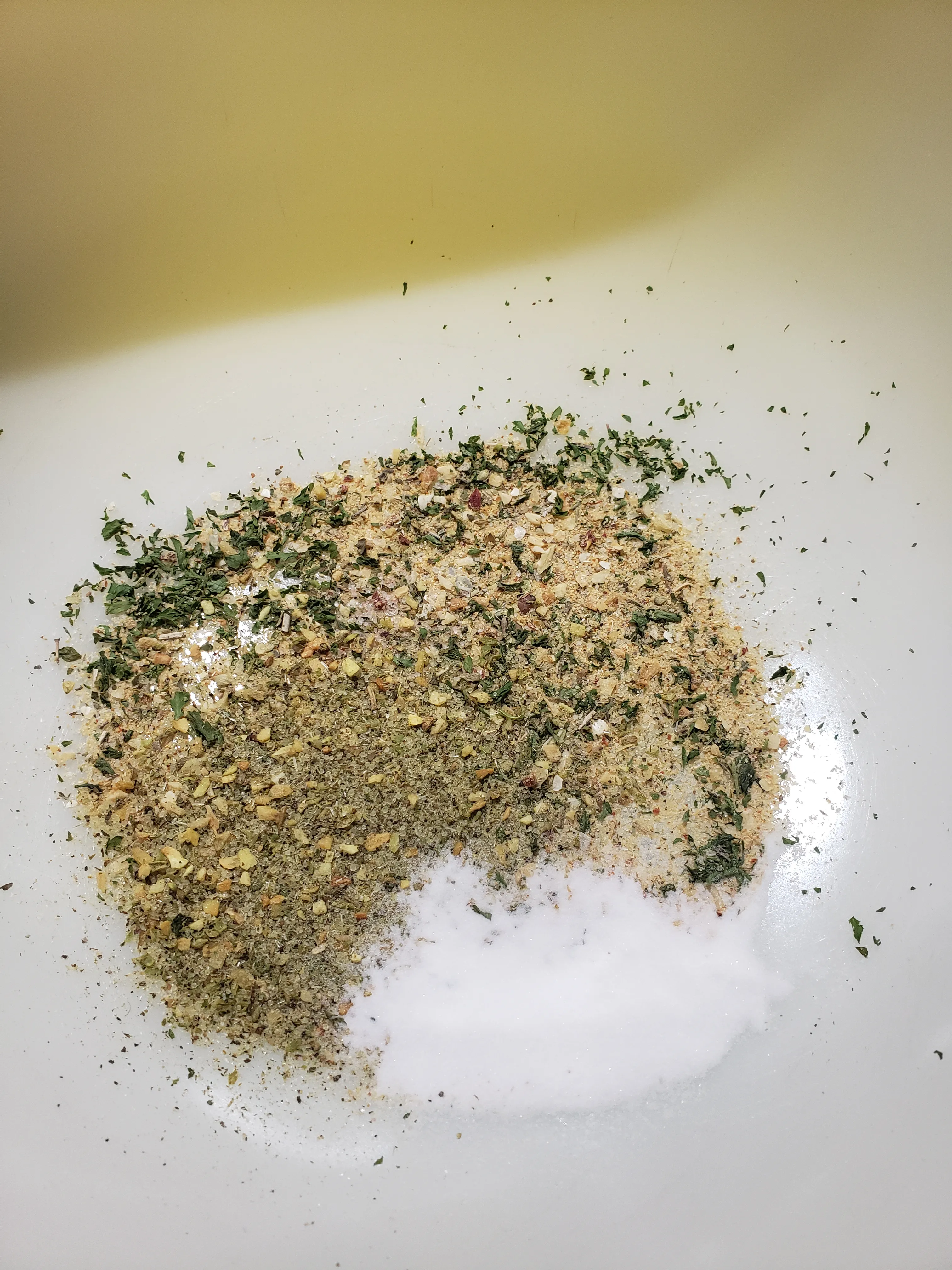 Spice blend close up